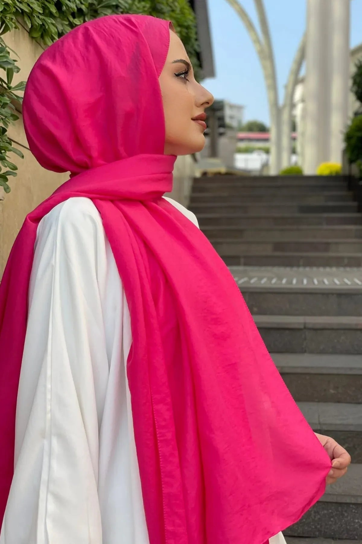 HAREM SCARF Amor Şal-Açık Fuşya