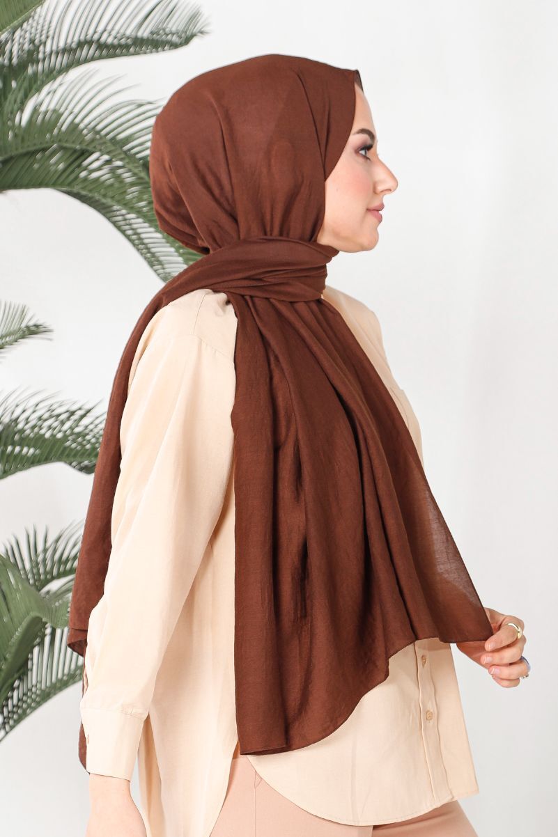 HAREM SCARF Amor Şal-Acı kahve