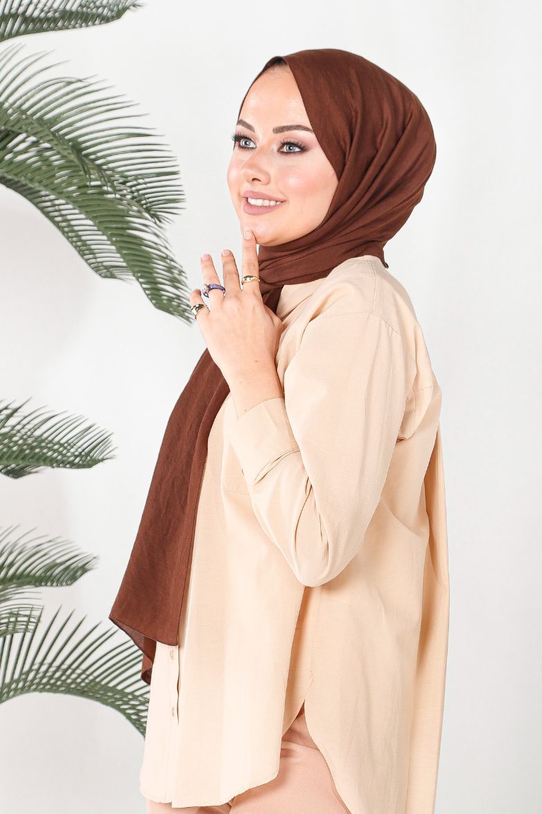 HAREM SCARF Amor Şal-Acı kahve