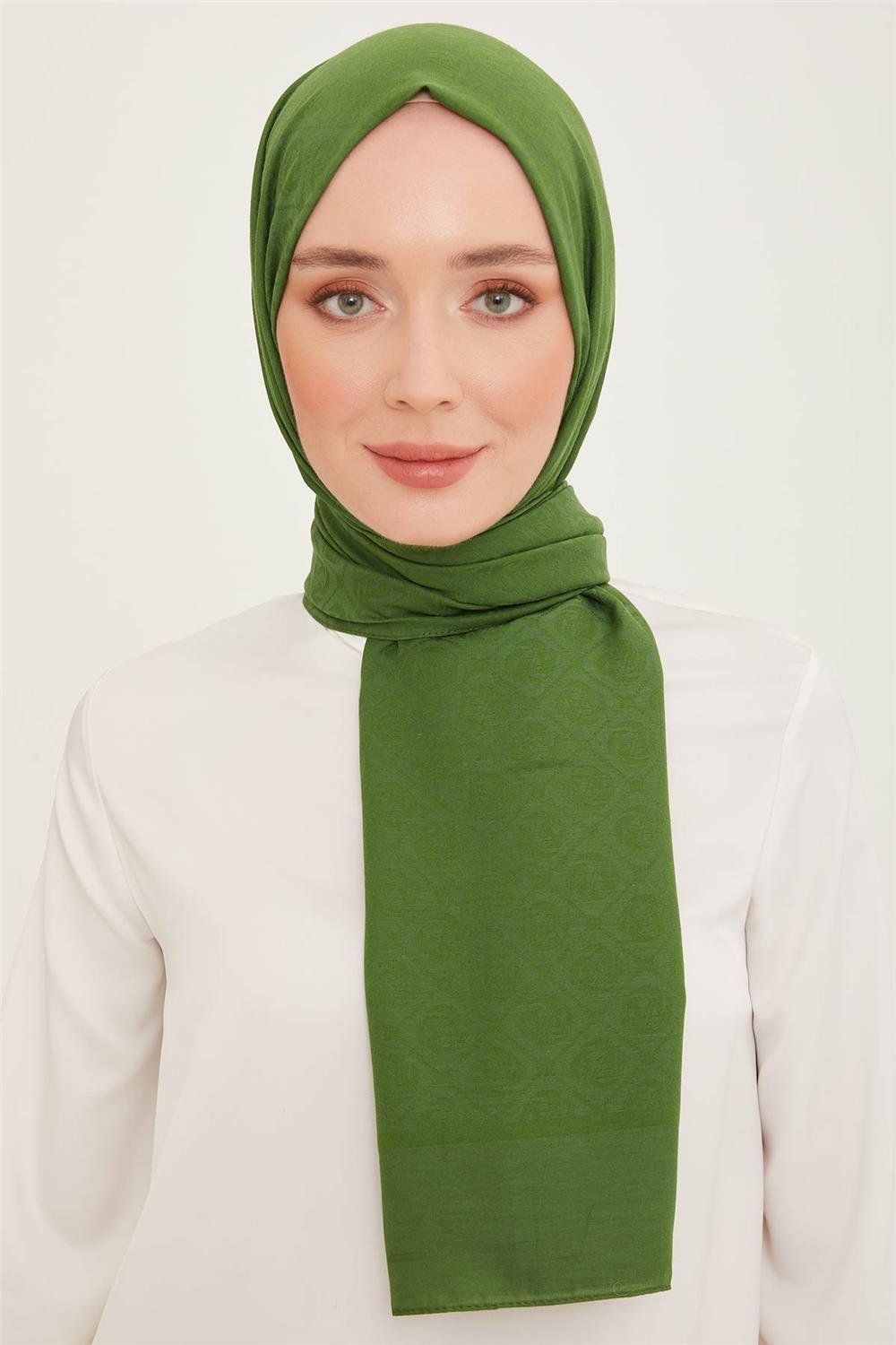 ARMİNE Trend Pamuk Monogram Şal 23055