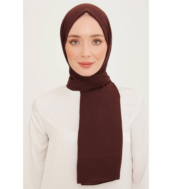 ARMİNE Trend Pamuk Monogram Şal 23035