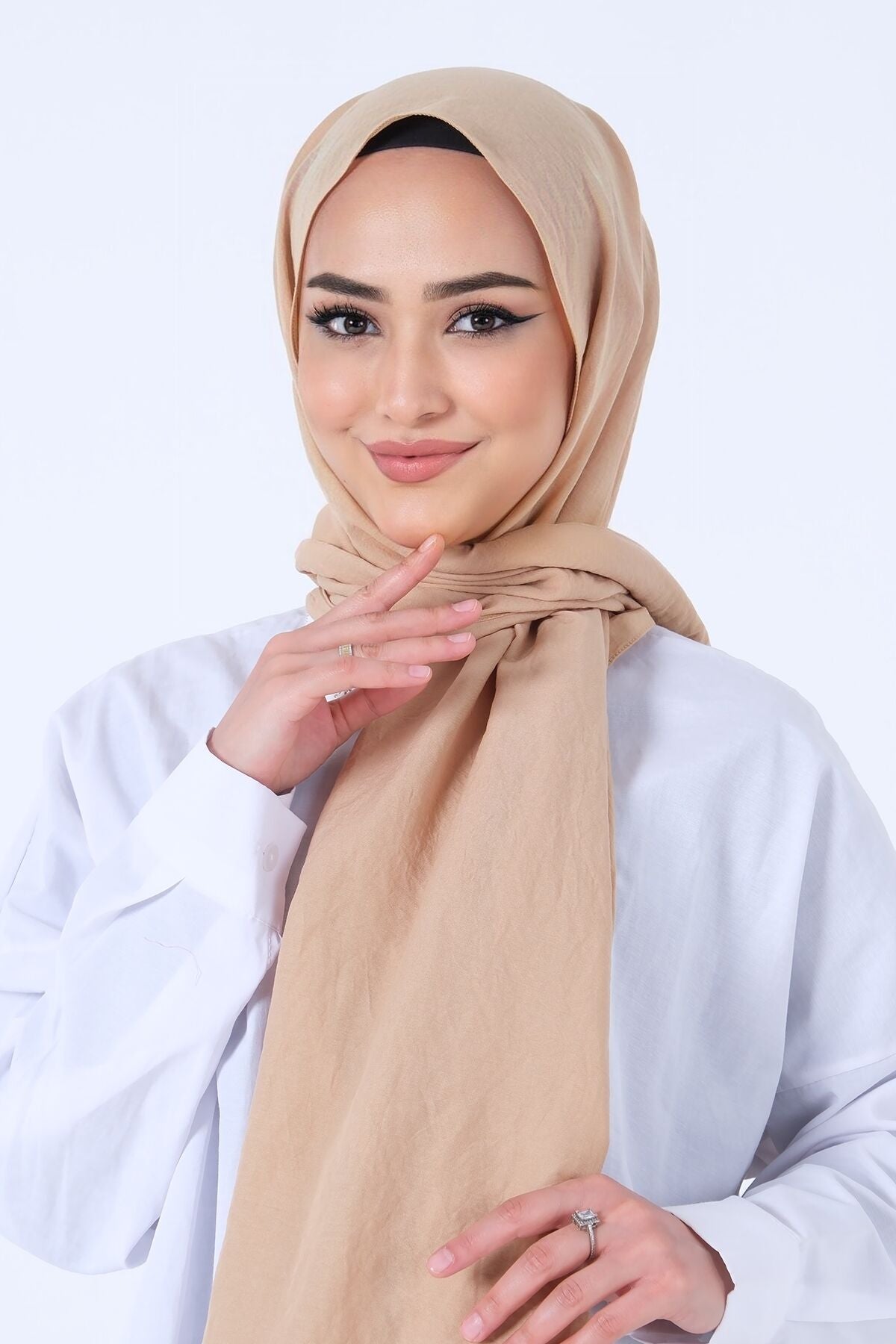 HAREM SCARF Amor Şal-Cappucino