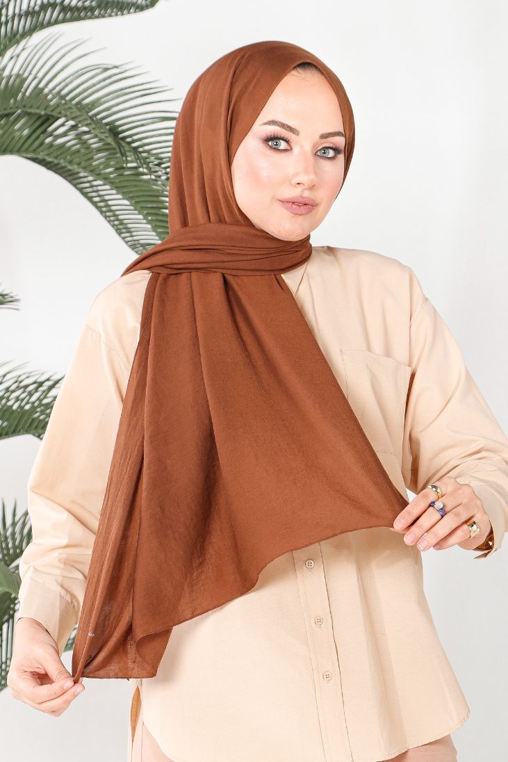HAREM SCARF Amor Şal-Çikolata