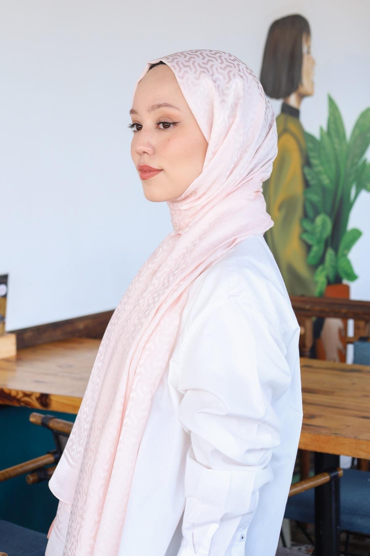 HİNT İPEK Pamuk Jakar Şal