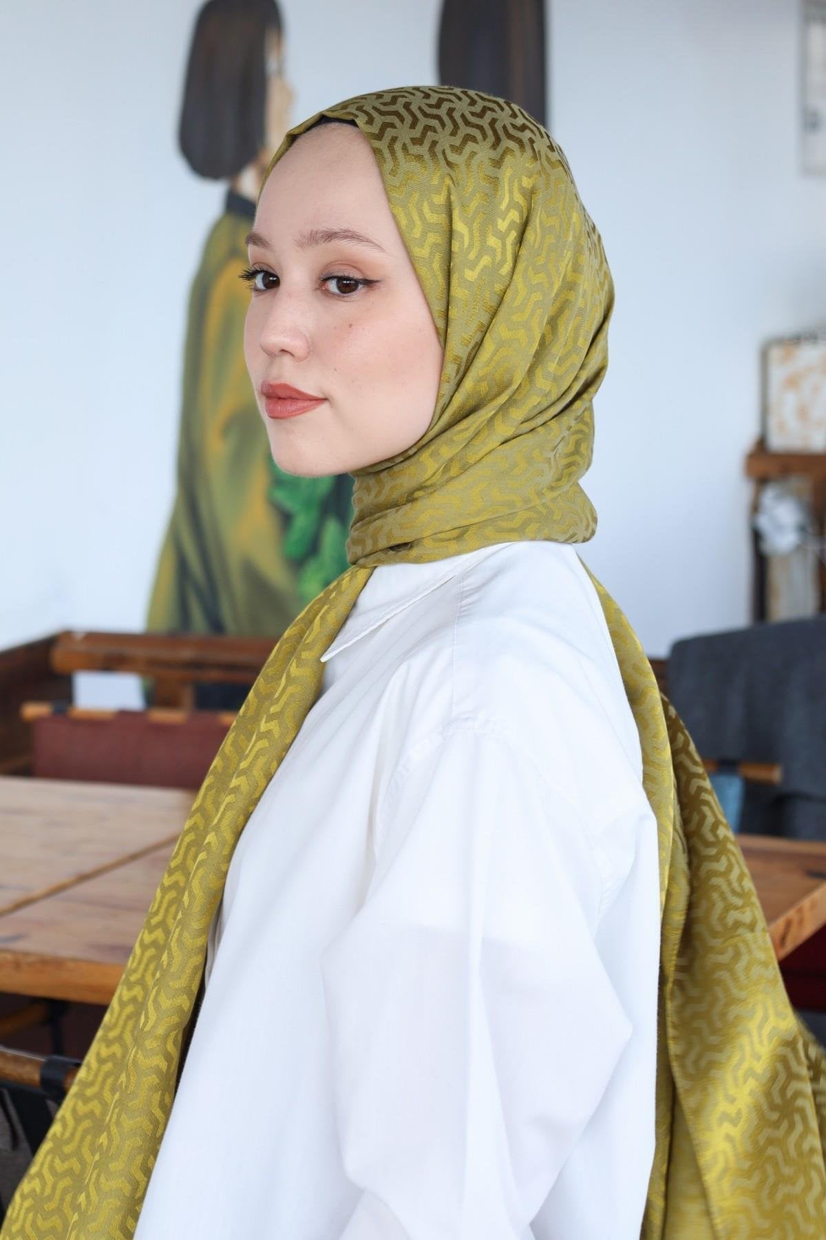 HİNT İPEK Pamuk Jakar Şal