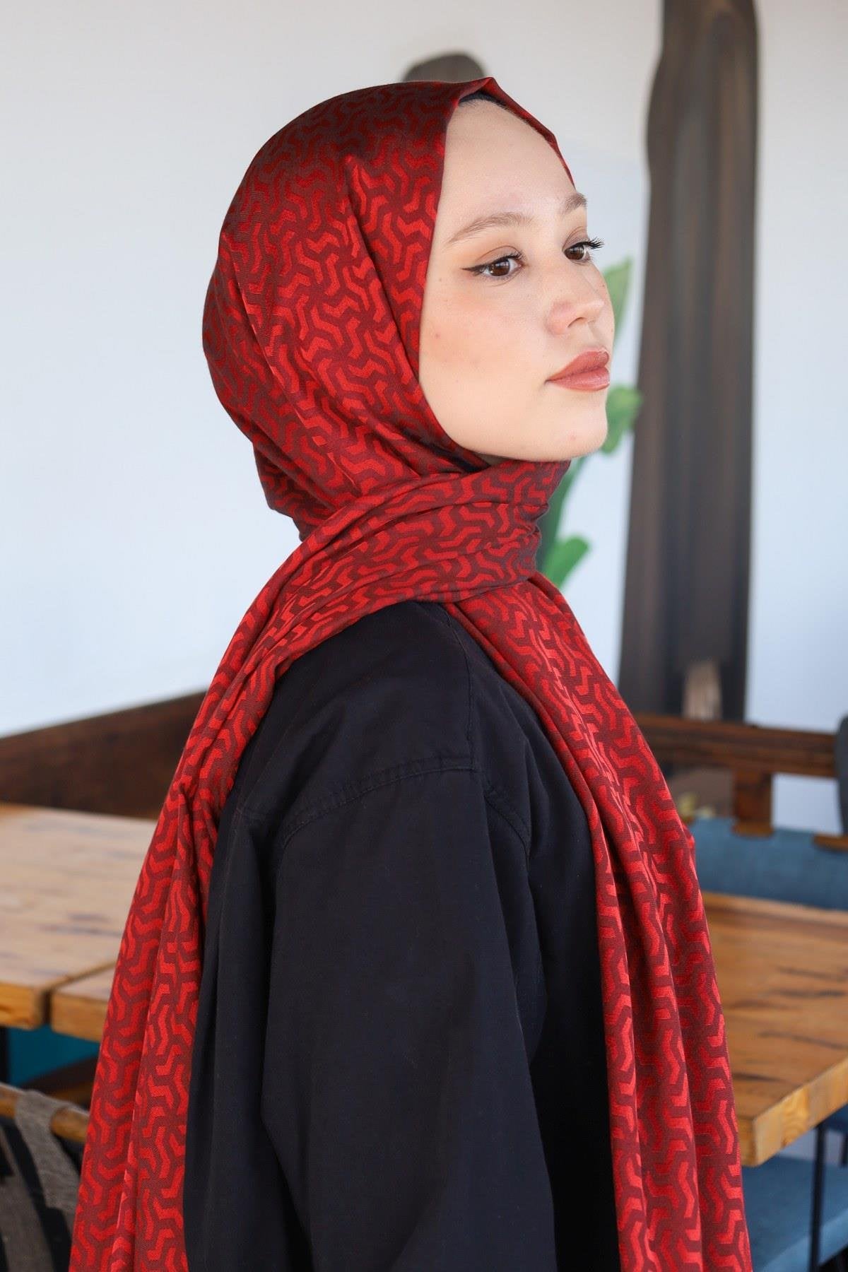 HİNT İPEK Pamuk Jakar Şal