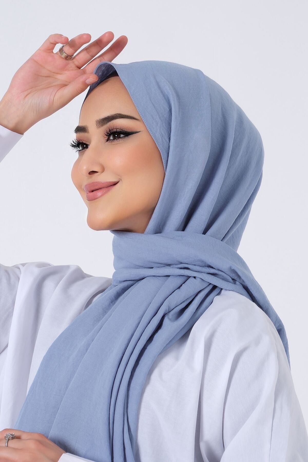 HAREM SCARF Amor Şal-Kot Mavi