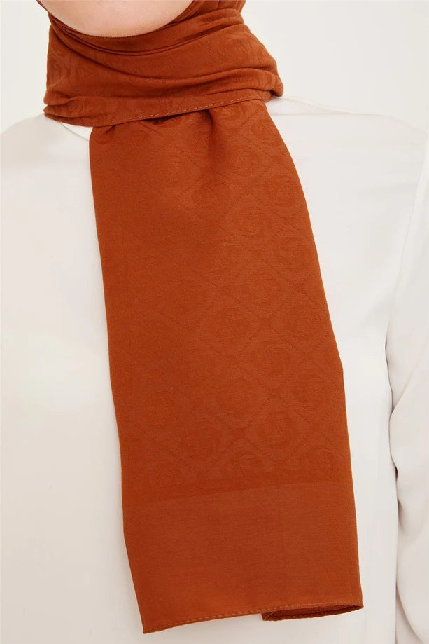 ARMİNE Trend Pamuk Monogram Şal 23040