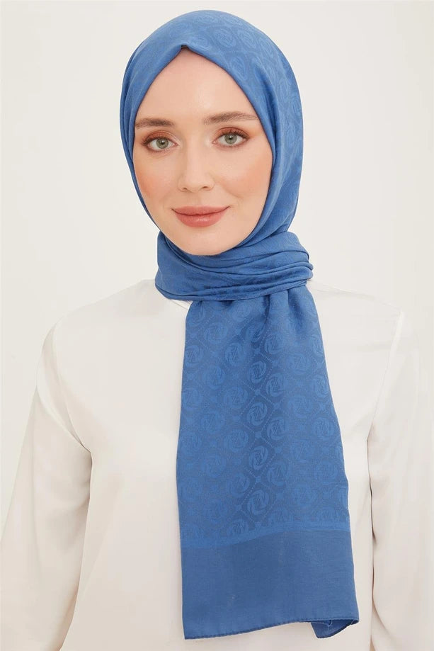 ARMİNE Trend Pamuk Monogram Şal 3218