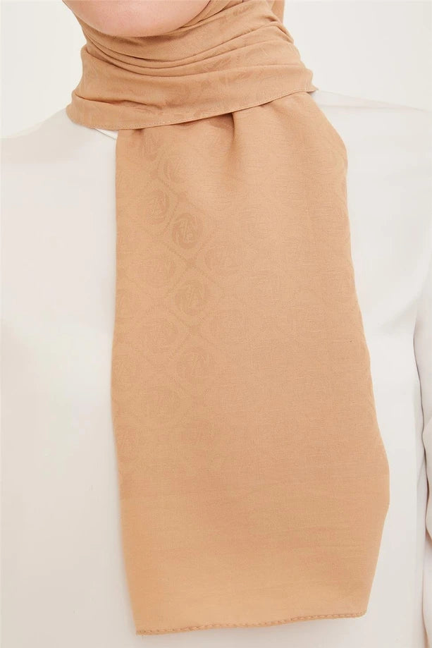 ARMİNE Trend Pamuk Monogram Şal 4662