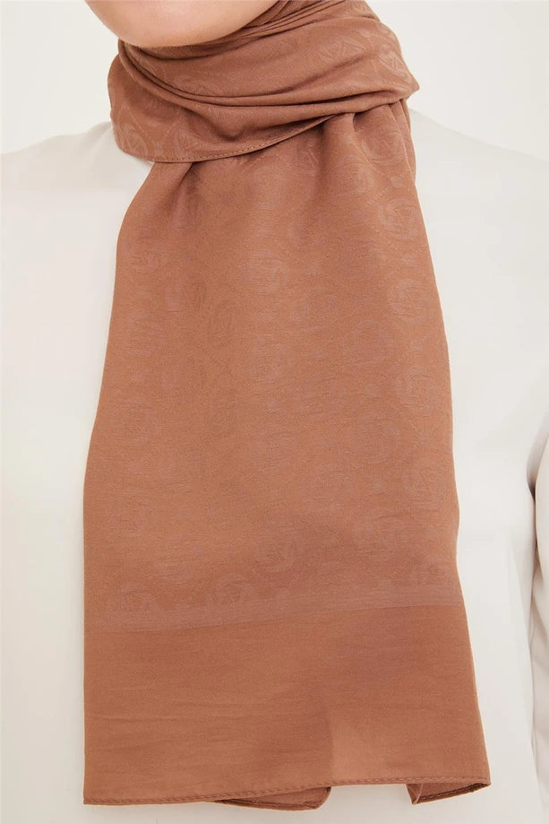 ARMİNE Trend Pamuk Monogram Şal 4701