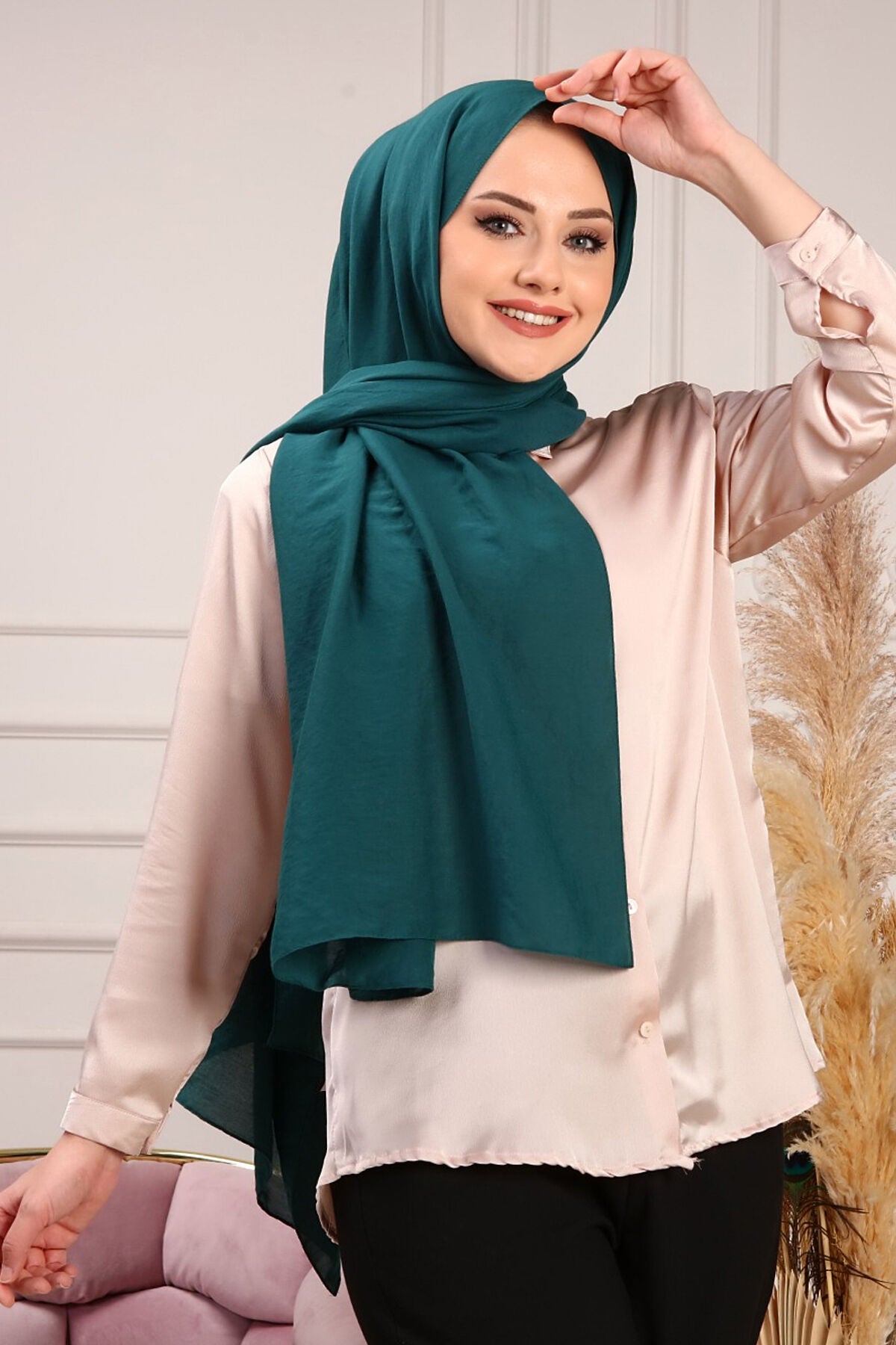 HAREM SCARF Amor Şal-Zümrüt