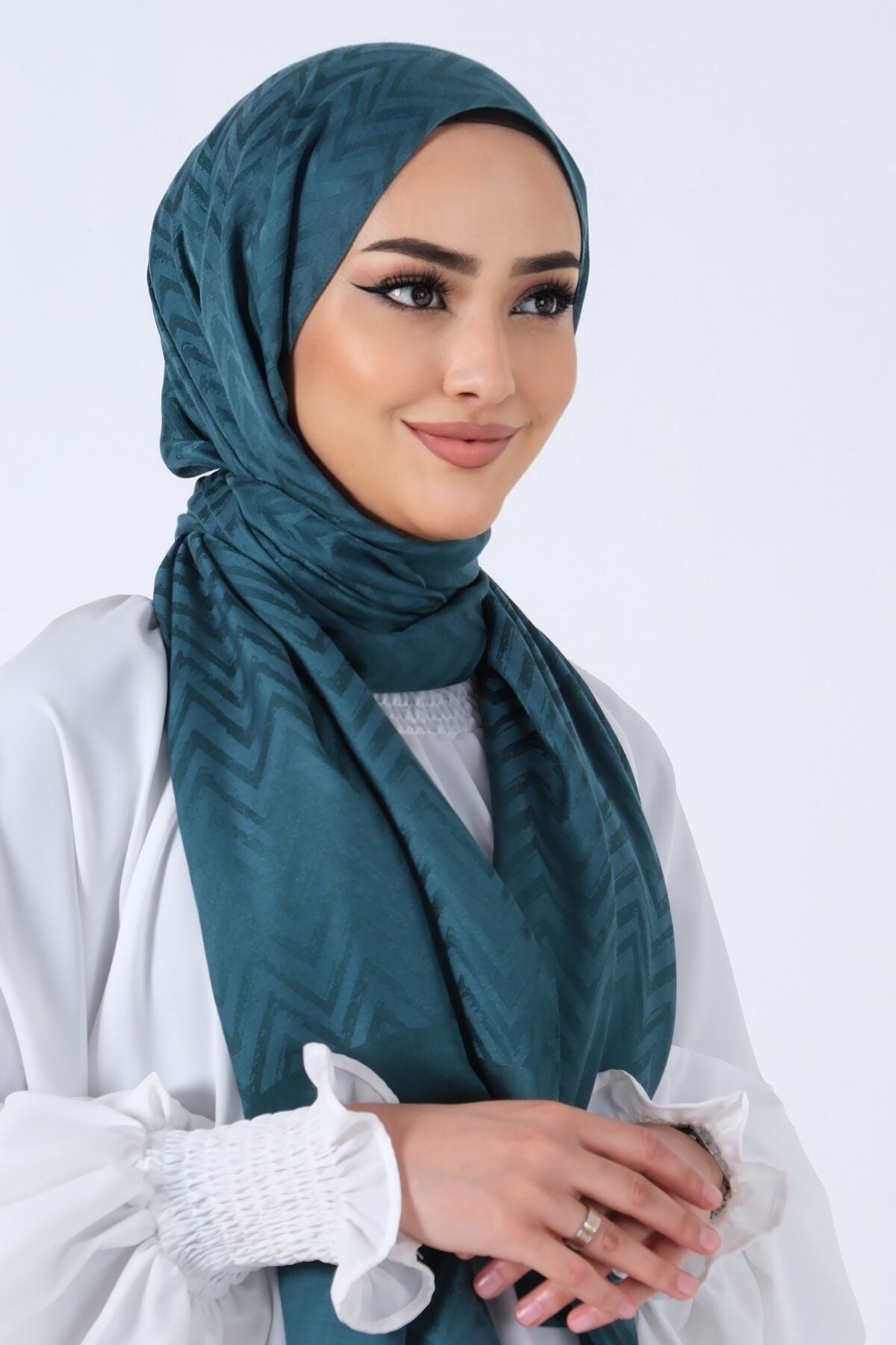 HAREM SCARF Lino Jakar Şal Zümrüt