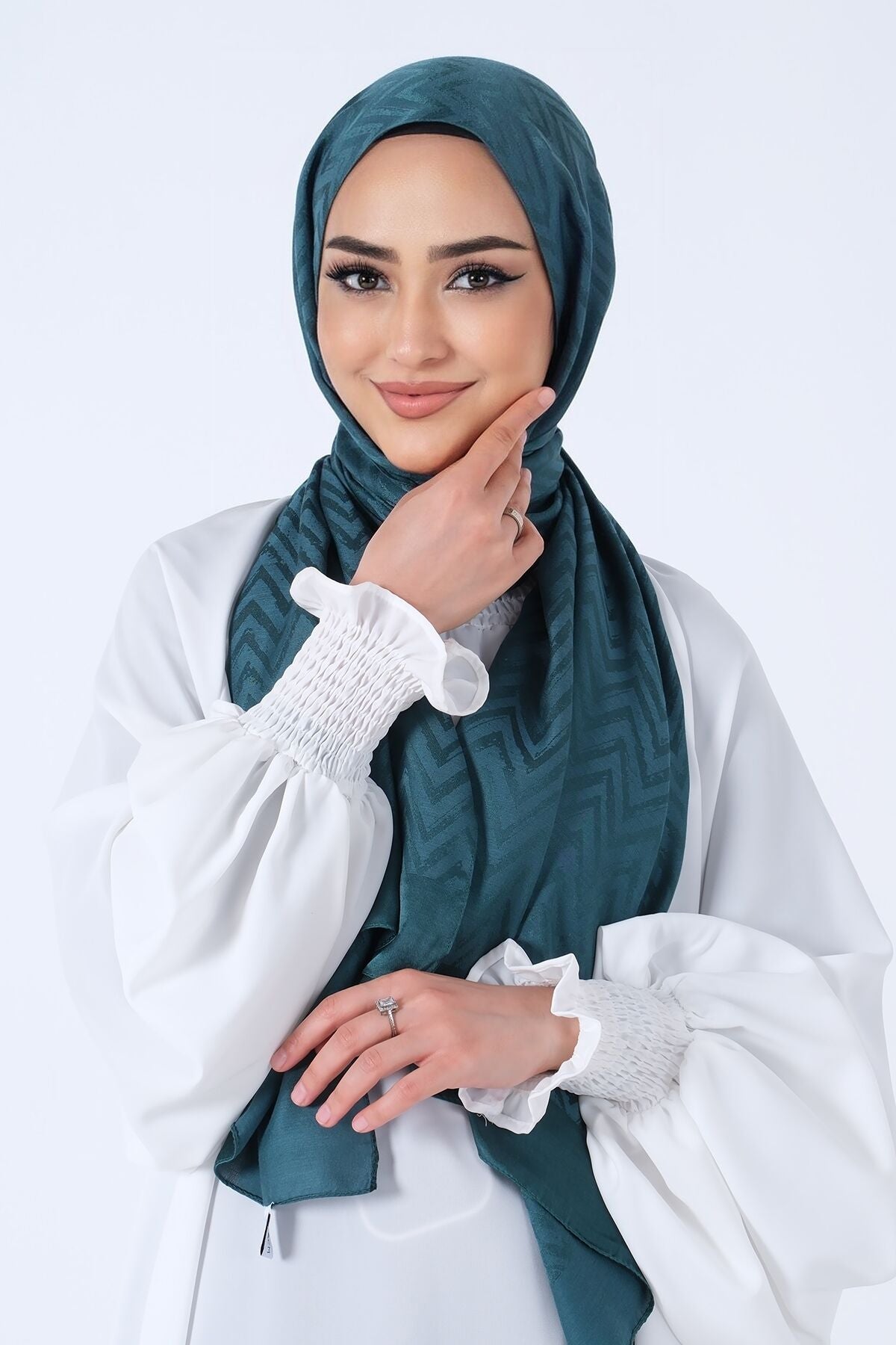 HAREM SCARF Lino Jakar Şal Zümrüt