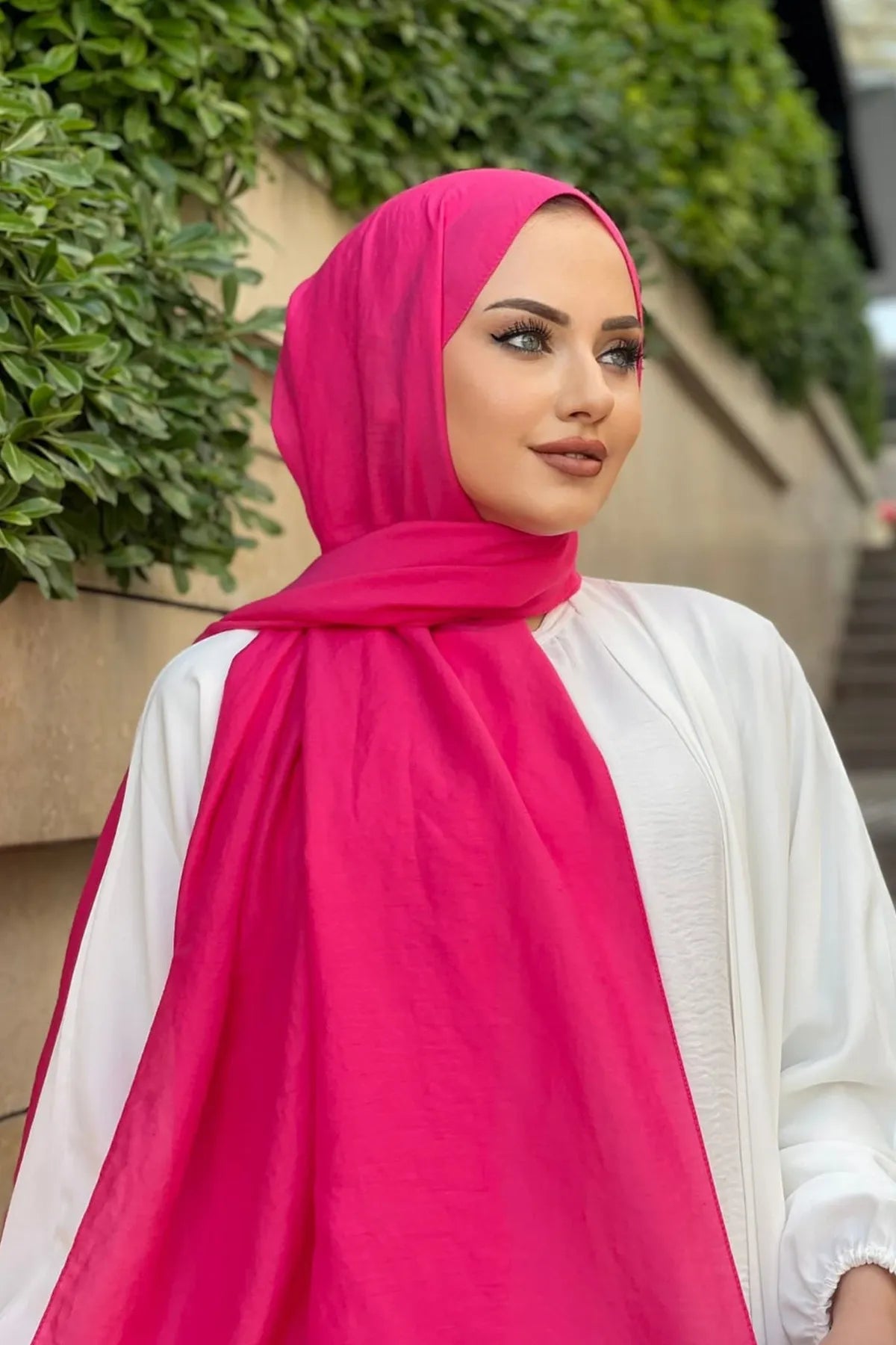 HAREM SCARF Amor Şal-Açık Fuşya