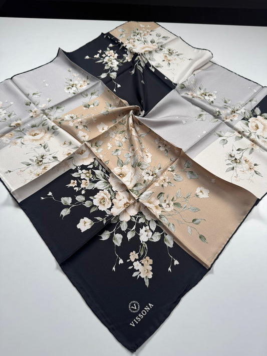 VİSSONA Twill İpek Eşarp