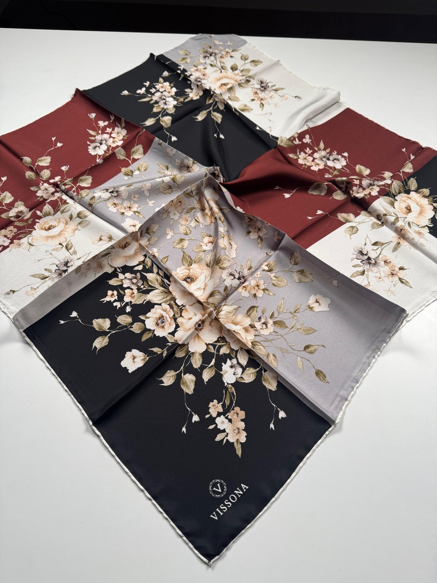 VİSSONA Twill İpek Eşarp