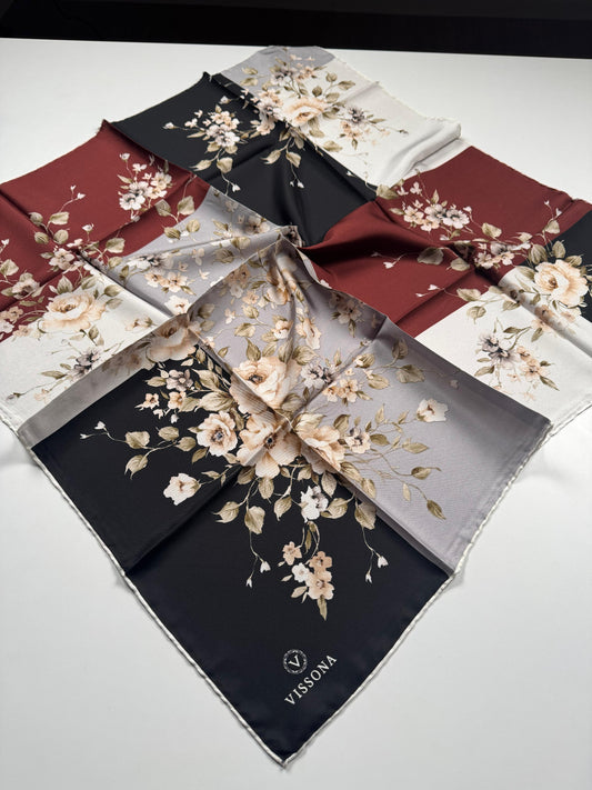 VİSSONA Twill İpek Eşarp
