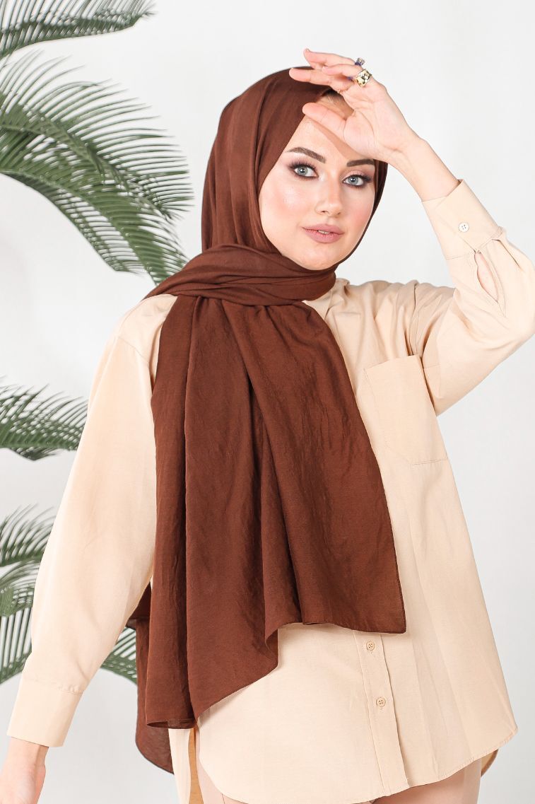 HAREM SCARF Amor Şal-Acı kahve
