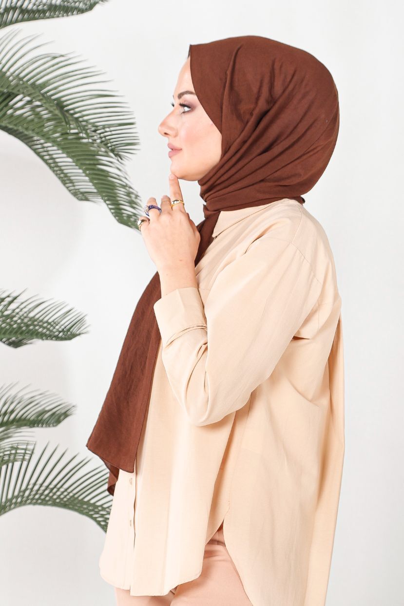 HAREM SCARF Amor Şal-Acı kahve