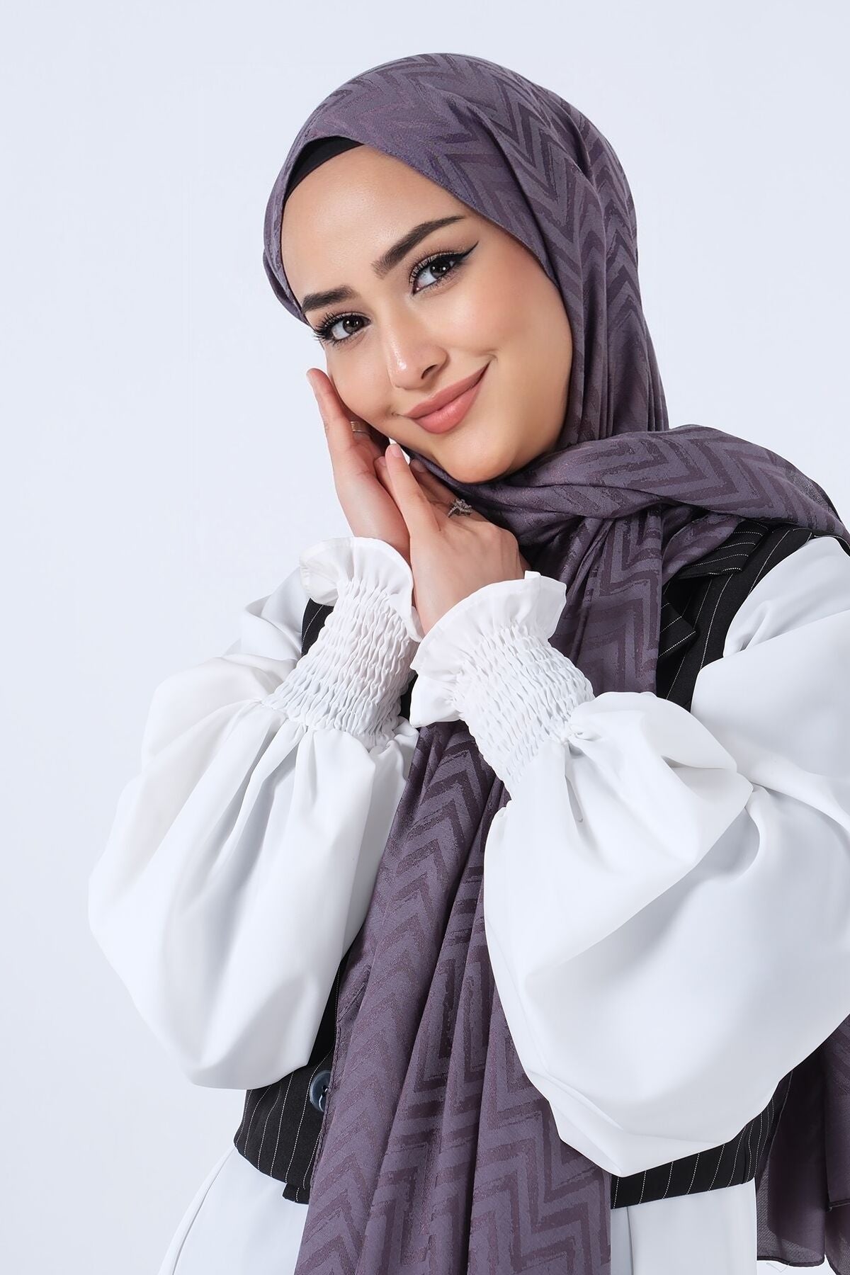 HAREM SCARF Lino Jakar Şal Antrasit
