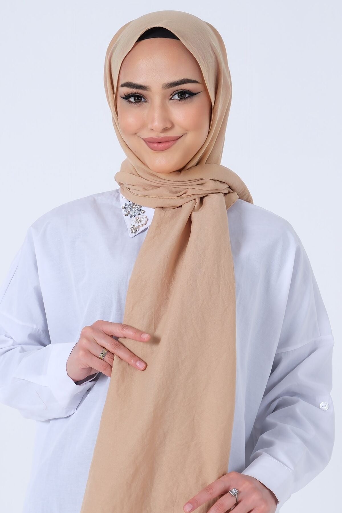 HAREM SCARF Amor Şal-Cappucino