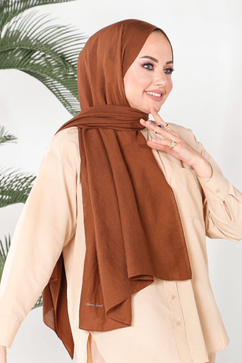 HAREM SCARF Amor Şal-Çikolata