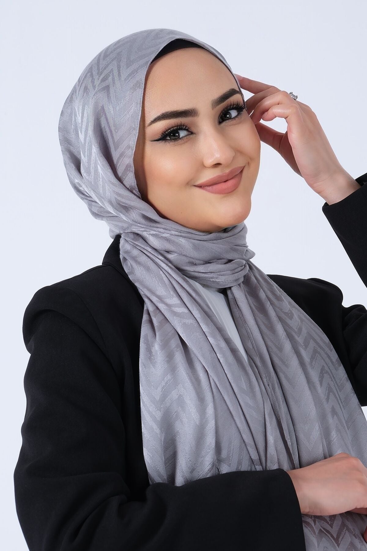 HAREM SCARF Lino Jakar Şal Gri