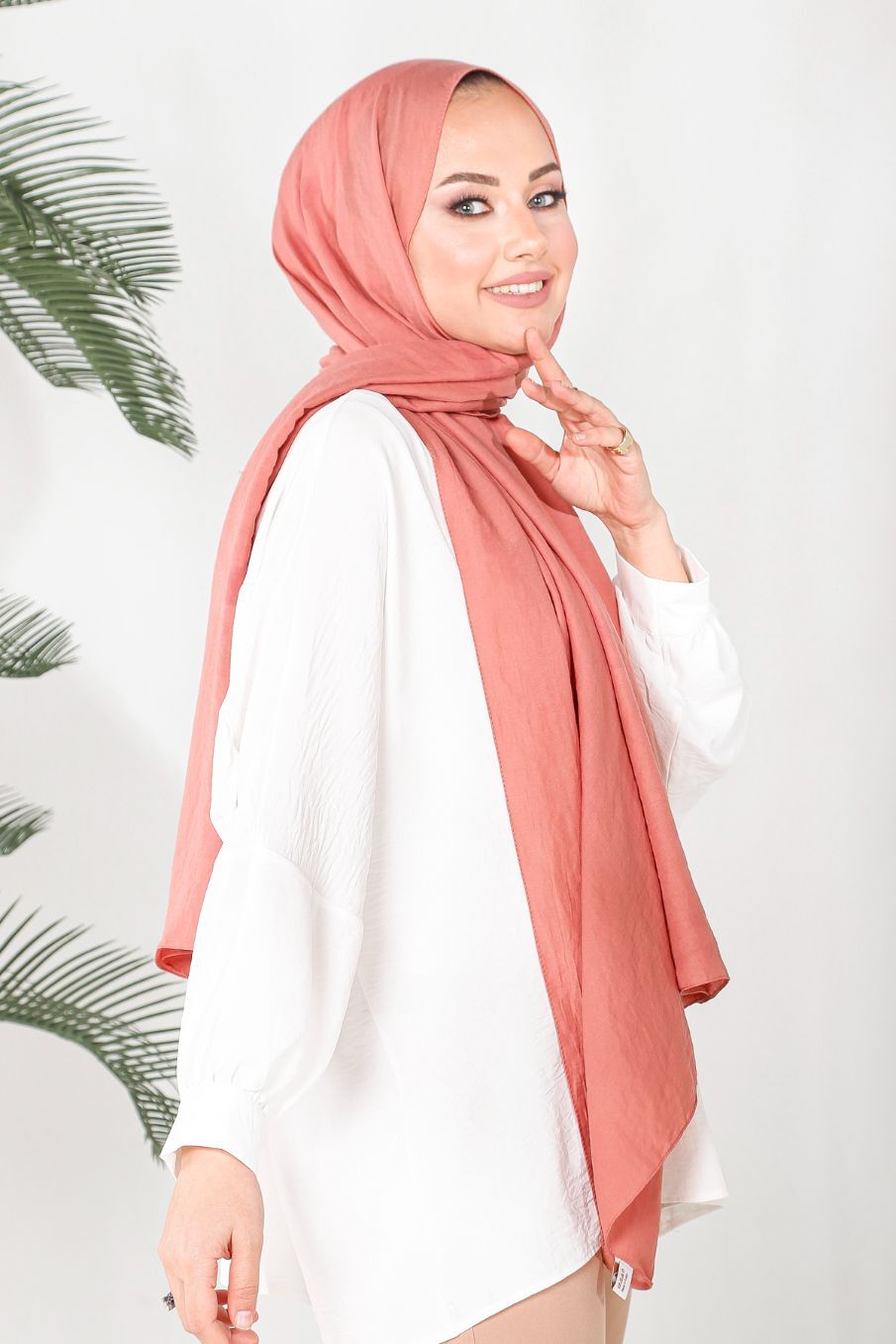 HAREM SCARF Amor Şal-Gül Kurusu