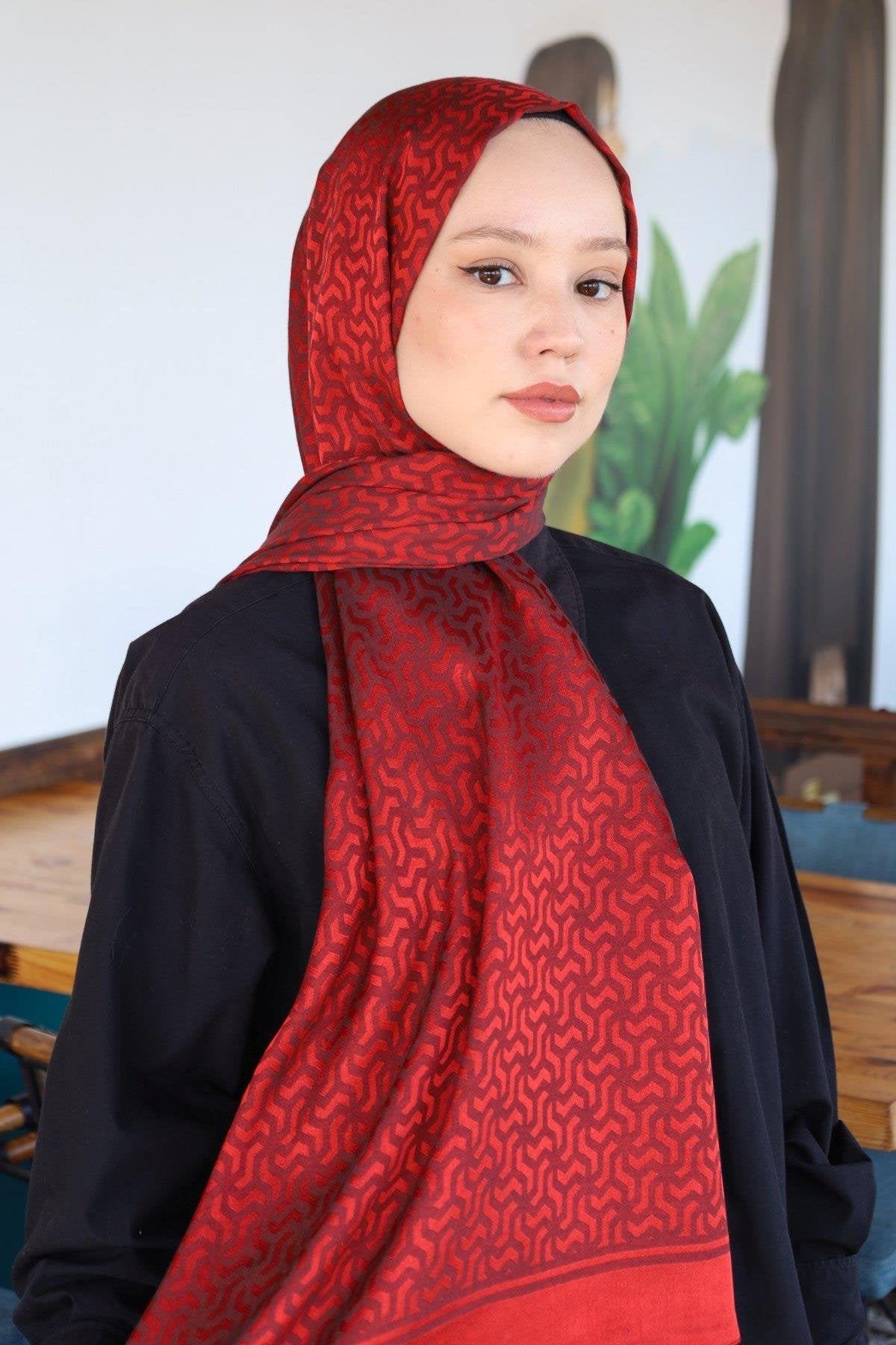 HİNT İPEK Pamuk Jakar Şal