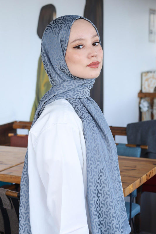 HİNT İPEK Pamuk Jakar Şal