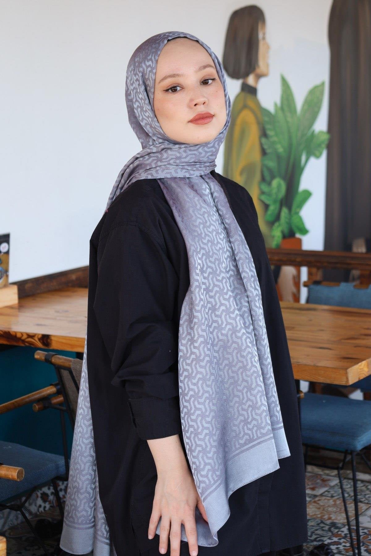HİNT İPEK Pamuk Jakar Şal