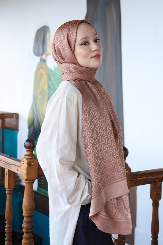 HİNT İPEK Pamuk Jakar Şal