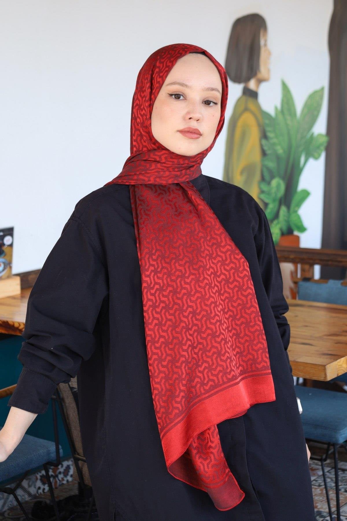 HİNT İPEK Pamuk Jakar Şal