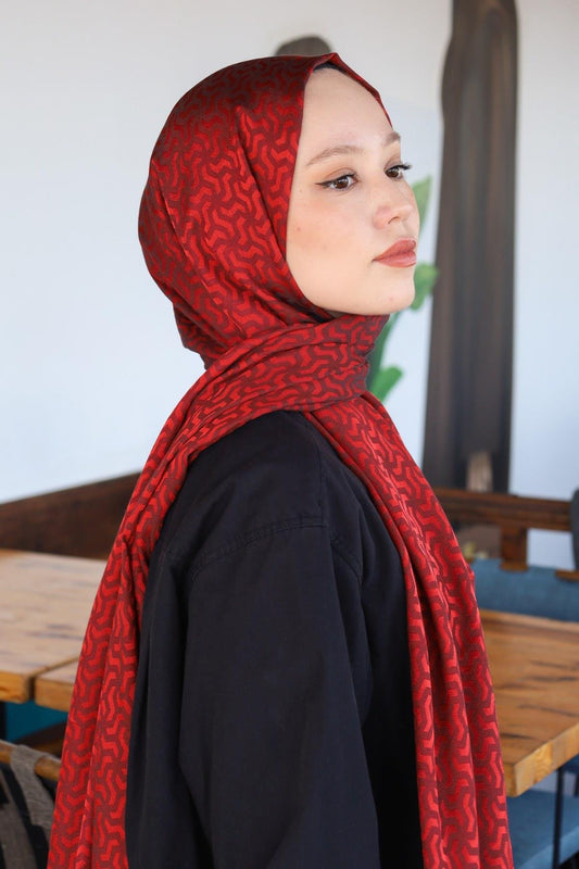HİNT İPEK Pamuk Jakar Şal