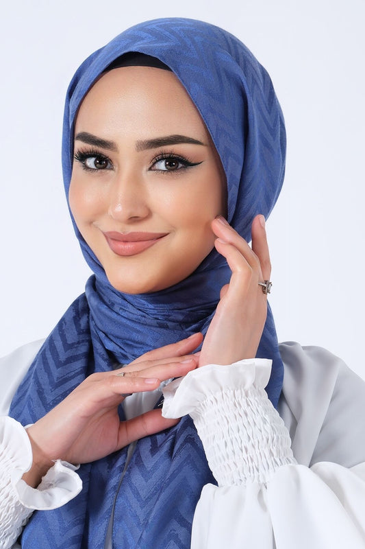 HAREM SCARF Lino Jakar Şal İndigo