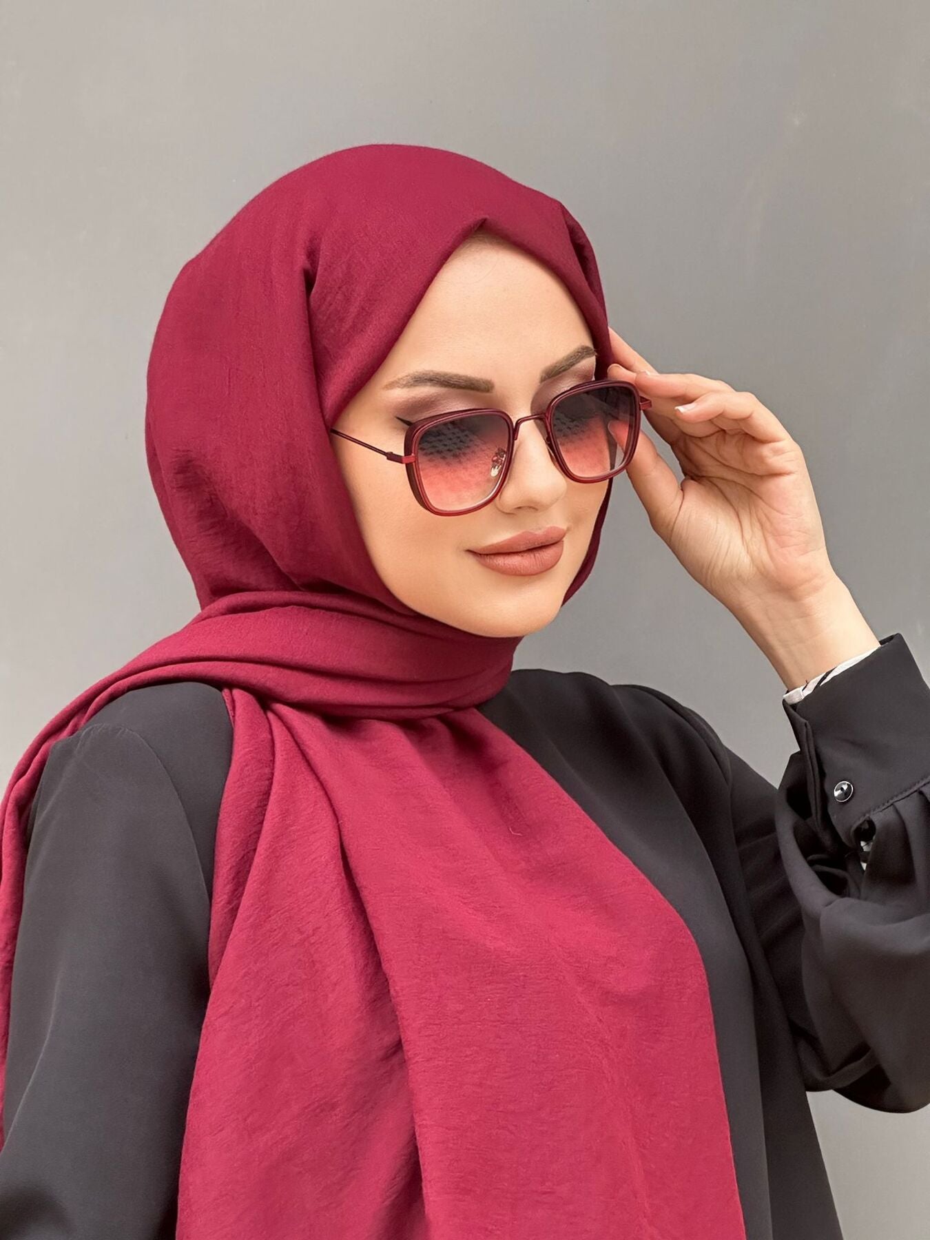 HAREM SCARF Amor Şal-Kızılcık