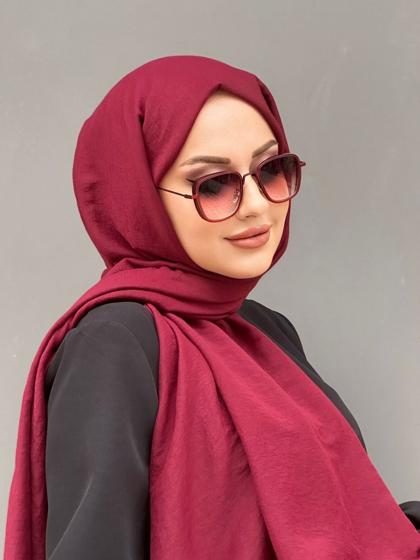 HAREM SCARF Amor Şal-Kızılcık