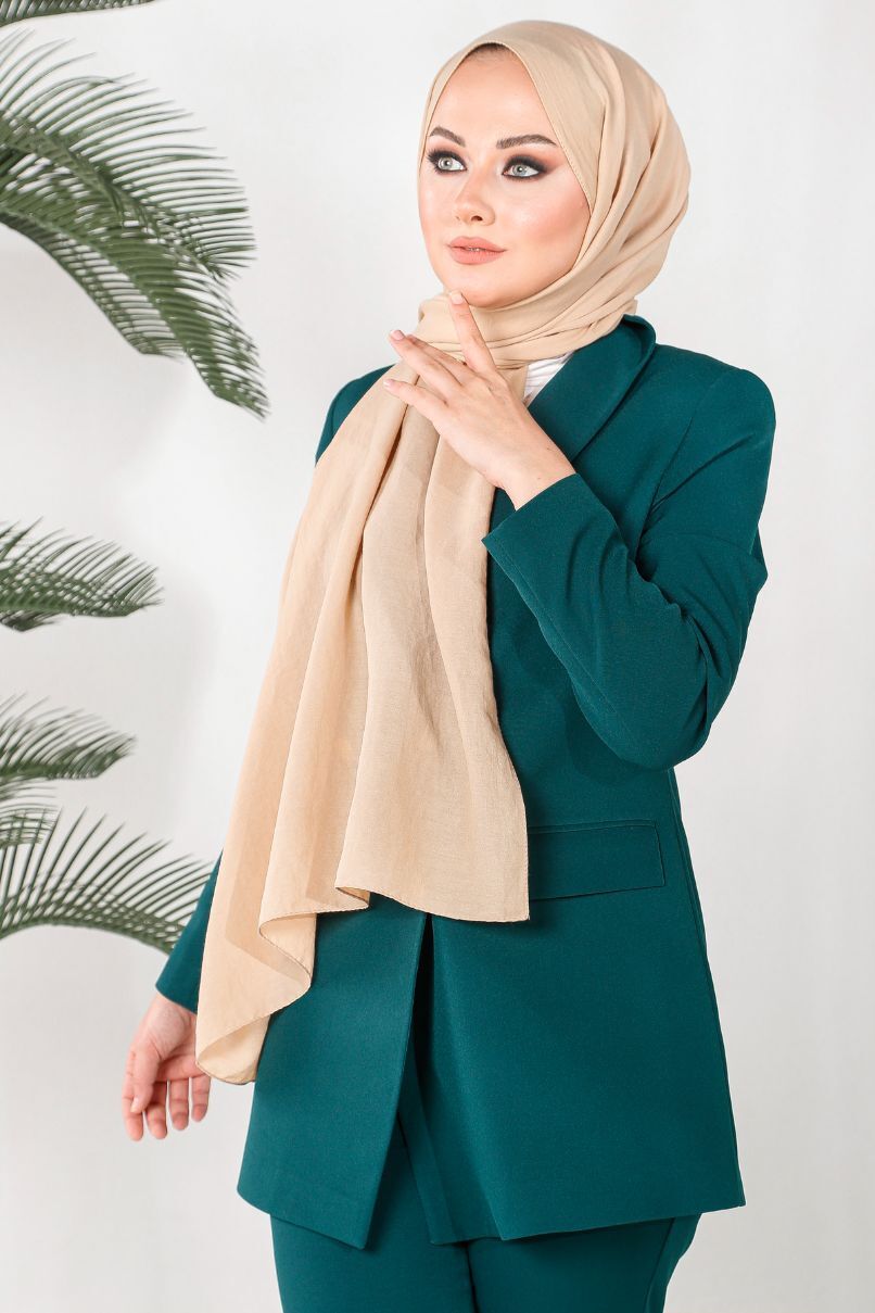 HAREM SCARF Amor Şal-Koyu Bej