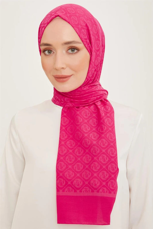 ARMİNE  Trend Pamuk Monogram Şal 52