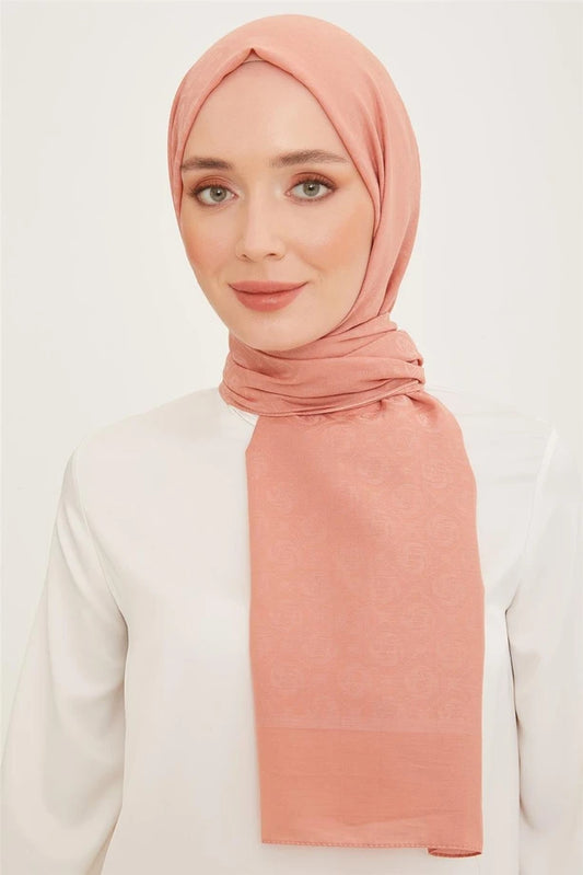 ARMİNE  Trend Pamuk Monogram Şal 23031