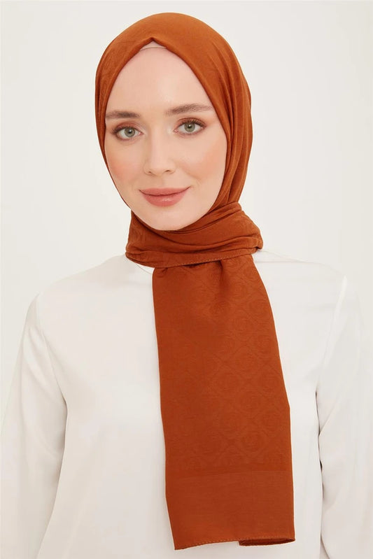 ARMİNE  Trend Pamuk Monogram Şal 23040