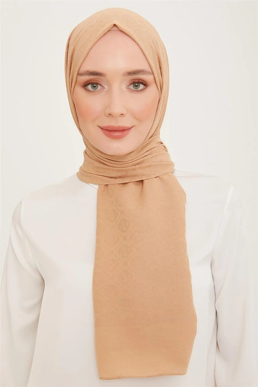 ARMİNE  Trend Pamuk Monogram Şal 4662