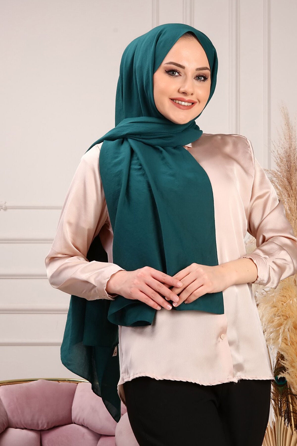HAREM SCARF Amor Şal-Zümrüt