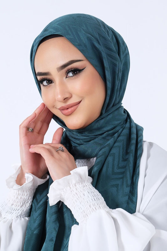 HAREM SCARF Lino Jakar Şal Zümrüt