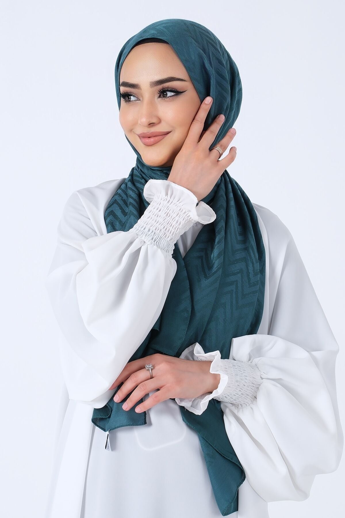HAREM SCARF Lino Jakar Şal Zümrüt